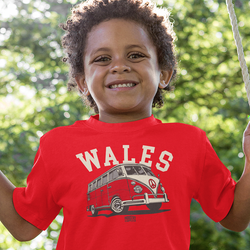 VW BUS WALES KIDS T-SHIRT