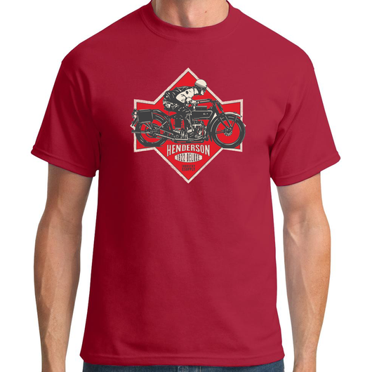 Henderson Motorcycle Red T-Shirt