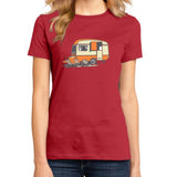 Vintage Caravan Red Women's T-Shirt