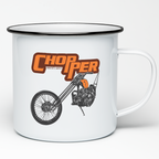 MOTORBIKE ENAMEL MUG