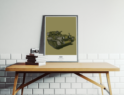 SCORPION TANK ART PRINT