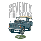 LAND ROVER 75TH BIRTHDAY SERIES T-SHIRT (FRONT & BACK PRINT)