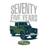 LAND ROVER 75TH BIRTHDAY SERIES T-SHIRT (FRONT & BACK PRINT)