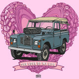 "LOVE OF MY LIFE" LAND ROVER SERIES LADIES V-NECK T-SHIRT