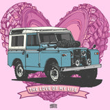 "LOVE OF MY LIFE" LAND ROVER SERIES LADIES V-NECK T-SHIRT