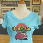 THAT'S 60s VW BUS LADIES V-NECK T-SHIRT