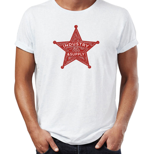 Sheriff Star White T-Shirt