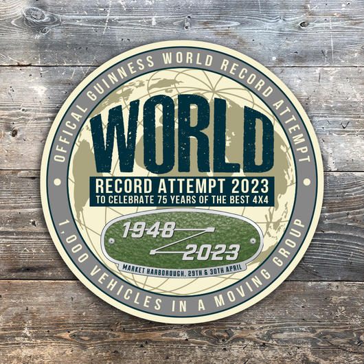 LAND ROVER WORLD RECORD ATTEMPT 2023 STICKERS