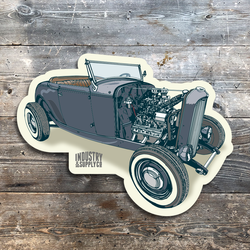 1932 MODEL B FORD FREE STICKER