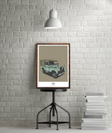 LIMITED EDITION LAND ROVER SERIES ONE ART PRINT