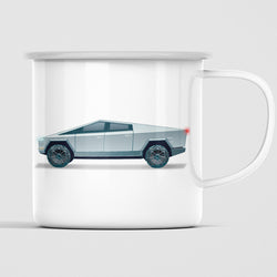 CYBERTRUCK ENAMEL MUG