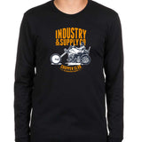 Chopper Club Utility Industry & Supply Black Long Sleeve Shirt