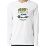 Ford Popular 103E Industry & Supply Utility Design White Long Sleeve Shirt