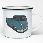VOLKSWAGEN ENAMEL MUG
