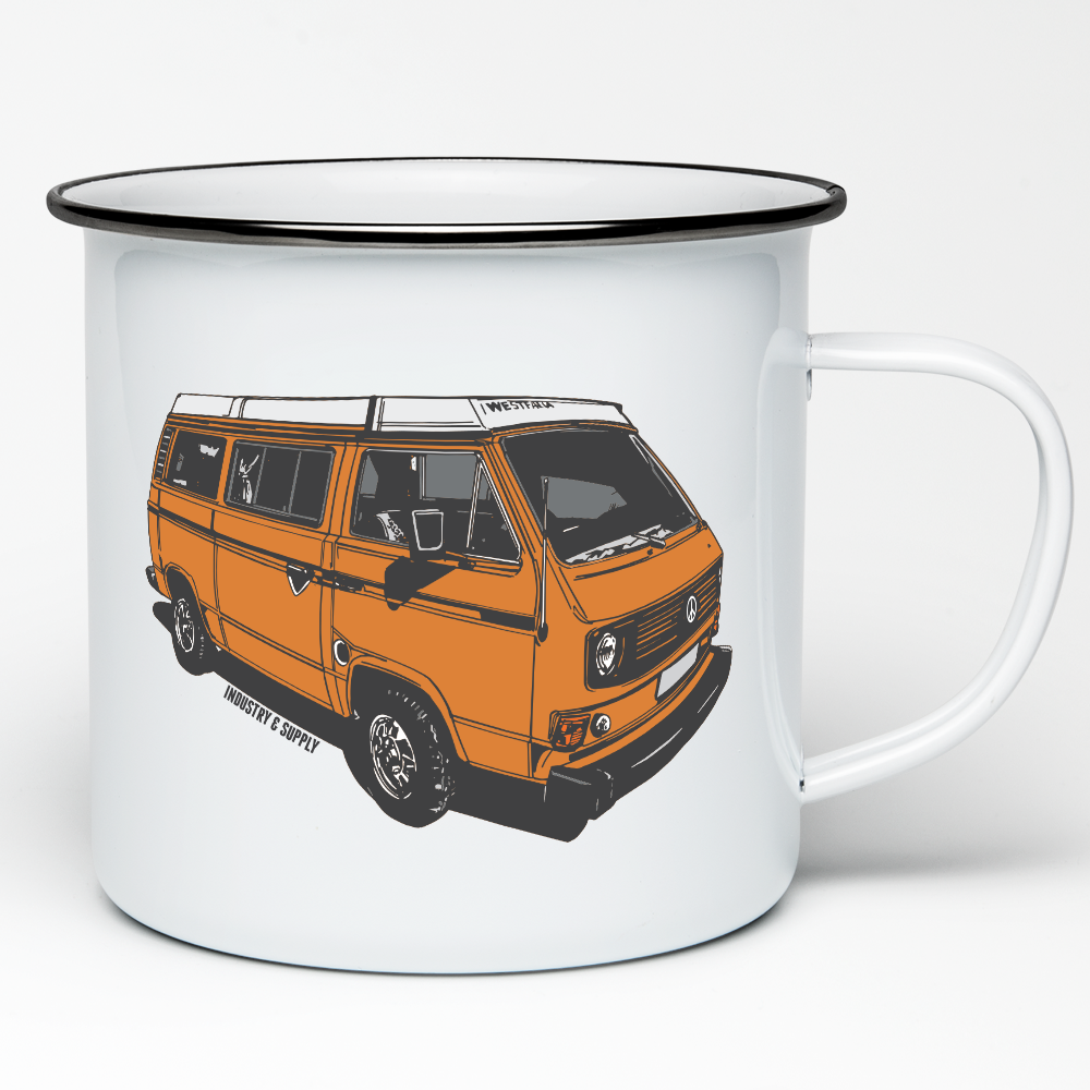 VOLKSWAGEN ENAMEL MUG