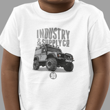 LAND ROVER FRONT & BACK DEFENDER 90 KIDS T-SHIRT