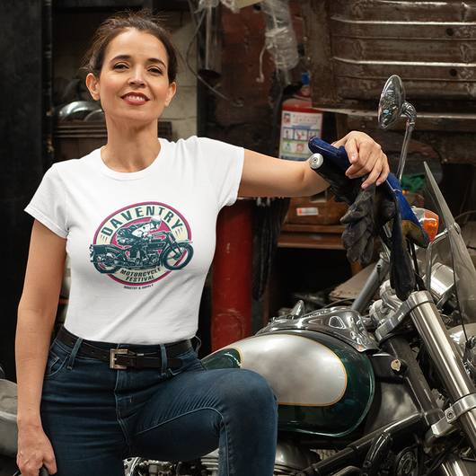 Ladies motorcycle 2025 t shirts