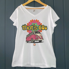 THAT'S 60s VW BUS LADIES V-NECK T-SHIRT