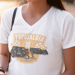 POPSTALGIA 10 LADIES V-NECK T-SHIRT