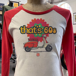 THAT'S 60s LAMBRETTA BASEBALL T-SHIRT