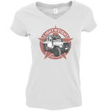 LAND ROVER LIGHTWEIGHT, FREELANDER, FORWARD CONTROL LADIES V-NECK T-SHIRT