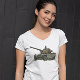 CENTURION TANK LADIES V-NECK T-SHIRT