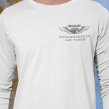 CAF UK WING (FRONT & BACK PRINT) LONG SLEEVE T SHIRT