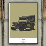 LIMITED EDITION 1944 WILLYS JEEP ART PRINT