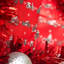 MOTORBIKES CHRISTMAS WRAPPING PAPER