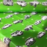 CLASSIC CARS & HOTRODS CHRISTMAS WRAPPING PAPER