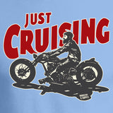 Just Cruising Bobber Motorbike T-Shirt Design Industry and Supply