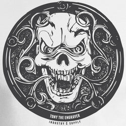 Tony the Engraver Skull Design Industry & Supply