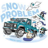 LIZARDILLO SNOW PROBLEM T-SHIRT