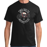 Two Bolts Motorcycles T-Shirt Black