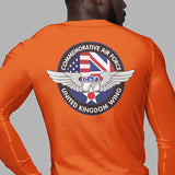 CAF UK WING (FRONT & BACK PRINT) LONG SLEEVE T SHIRT