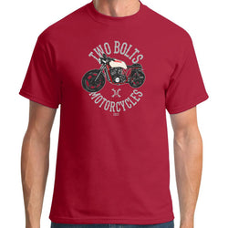 Two Bolts Motorcycles T-Shirt Red