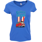 THE SUMMER OF 17 LADIES CUT V-NECK T-SHIRT
