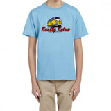 Really Retro Volkswagen Bus Sky Blue Kid's T-Shirt