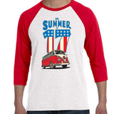 The Summer of 17 Volkswagen Red/White Baseball Shirt