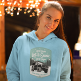 LAND ROVER "LET IT SNOW" ICE BLUE HOODIE